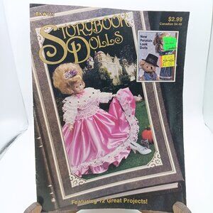 Vintage Doll Craft Patterns, Storybook Dolls BKW165, Wang 1991